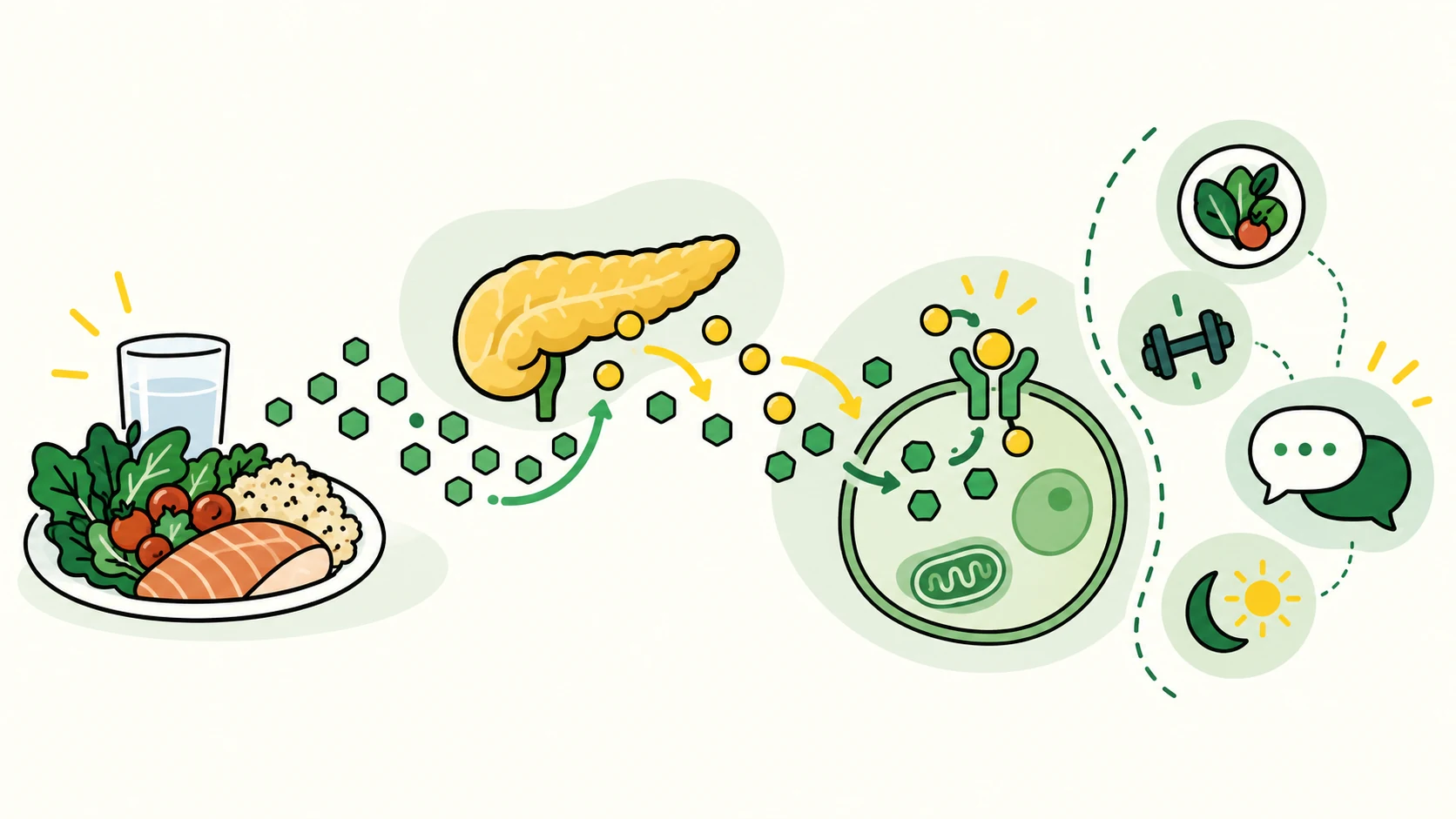 insulin resistance editorial illustration