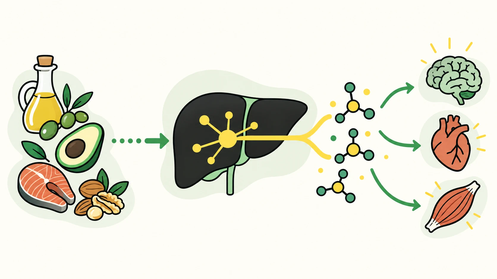 ketogenesis editorial illustration