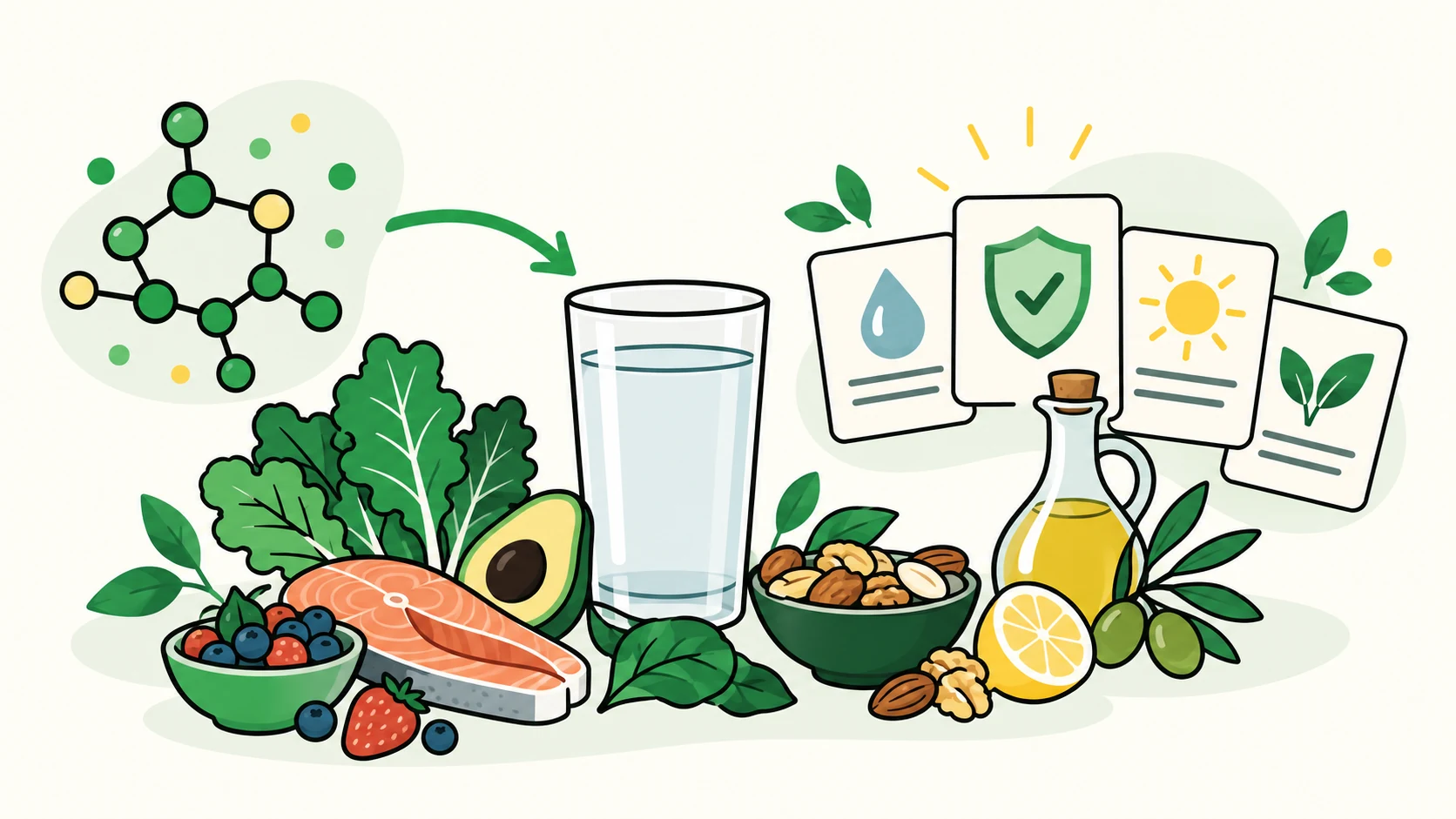 keto electrolyte drinks editorial illustration