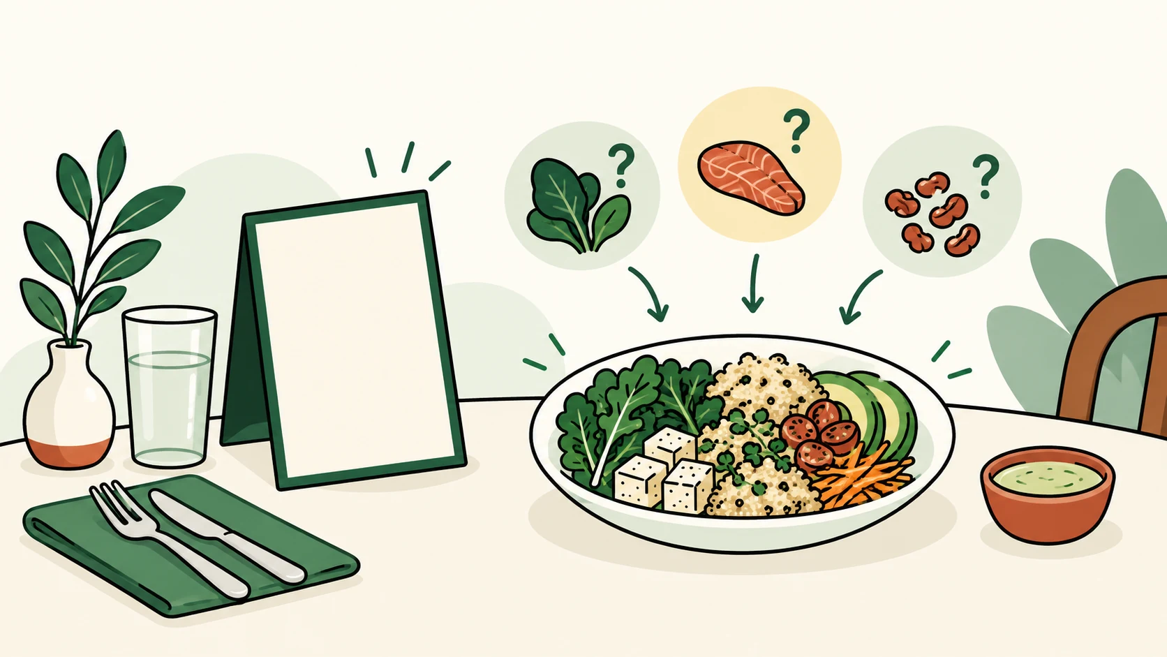 keto restaurants guide editorial illustration