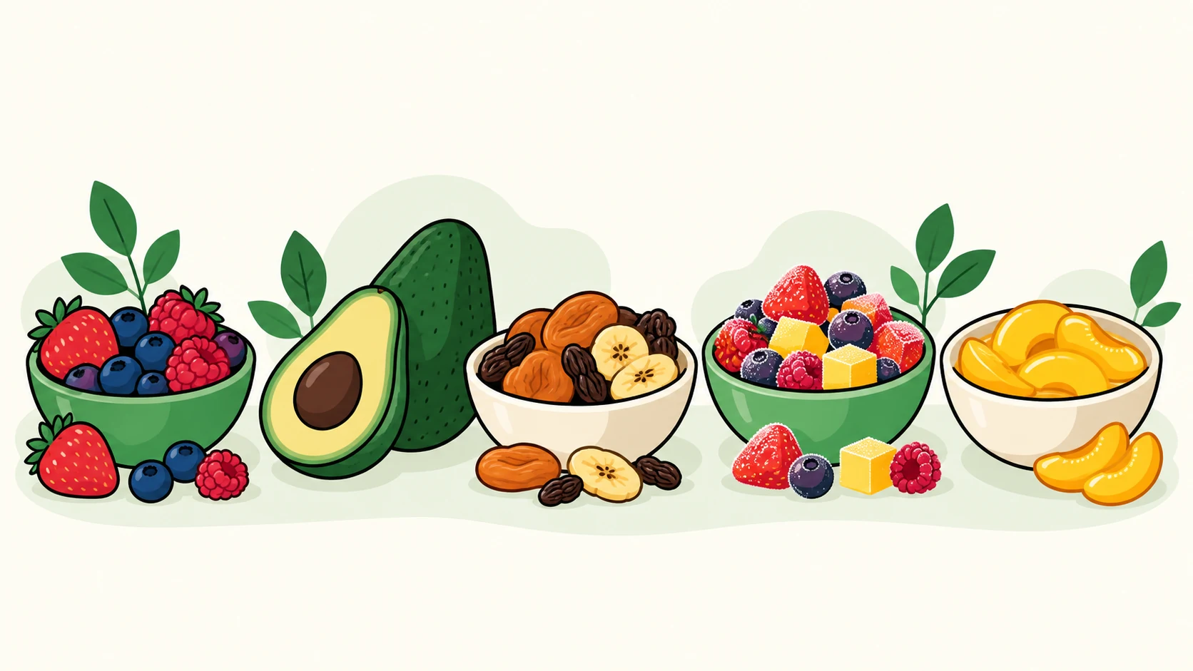 fruit food forms and preparations