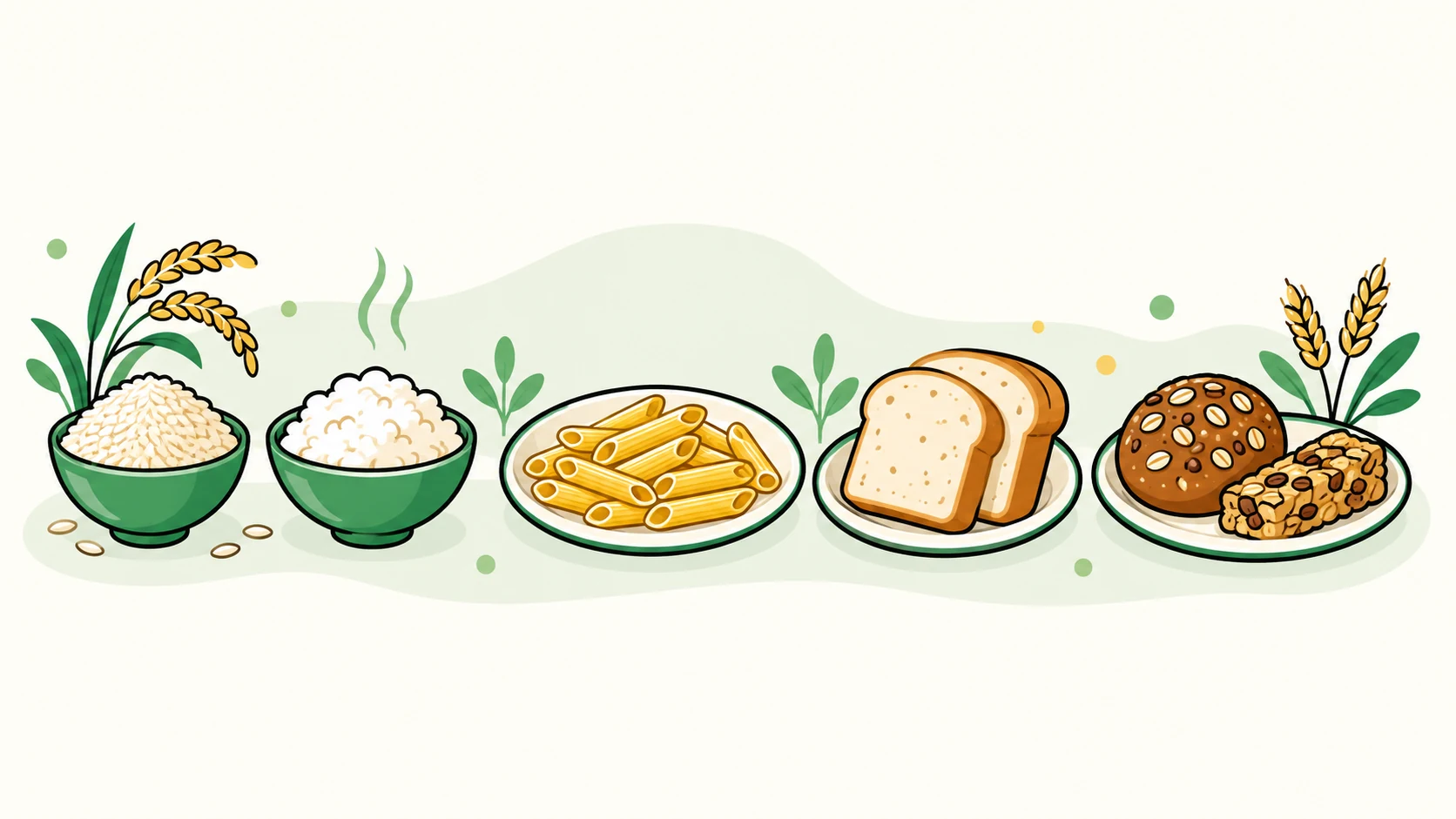 grains starches baked food forms and preparations