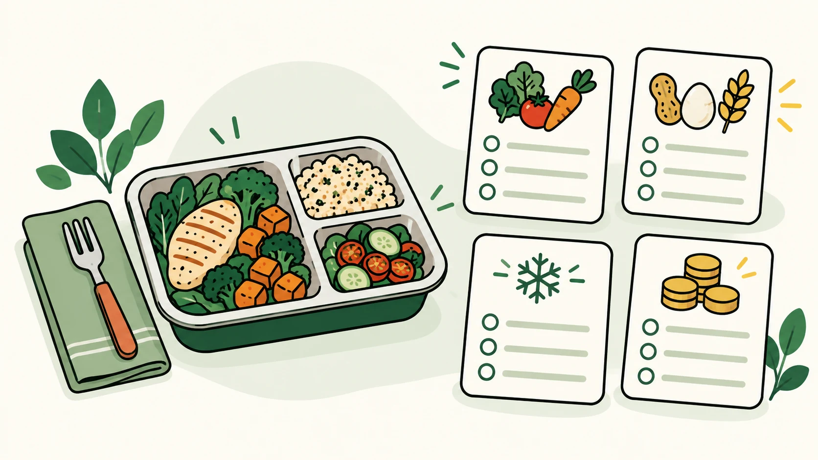 Delivery meal ingredient, allergen, and handling checks