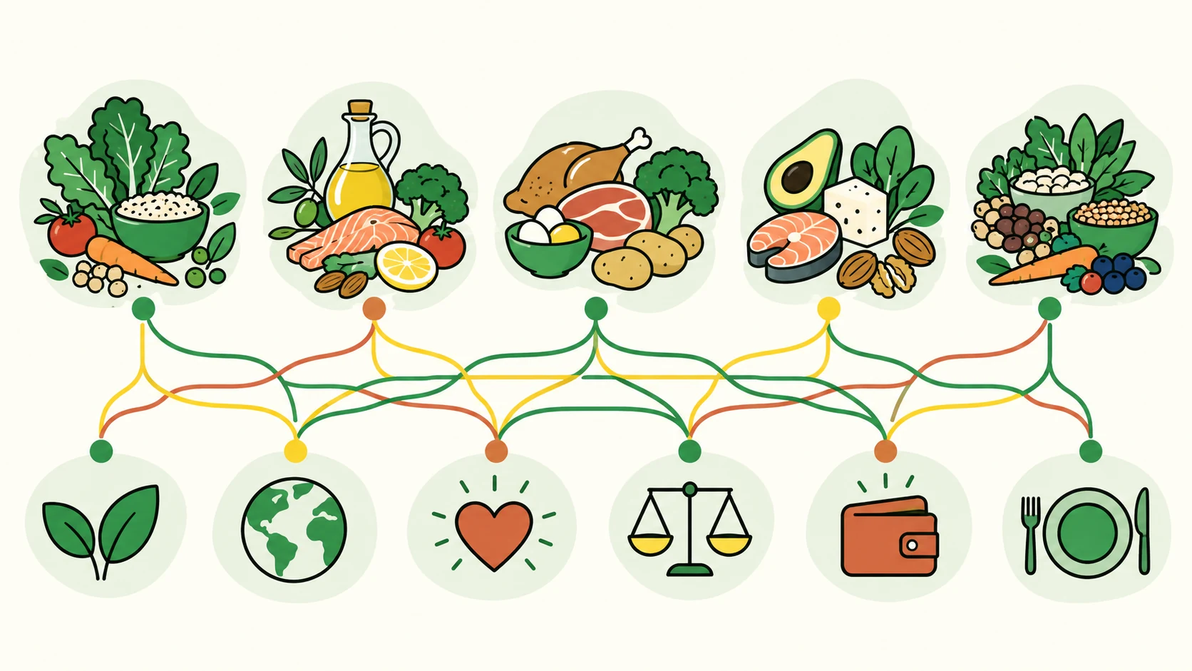 Several keto approaches shown as branches without a winner or hierarchy