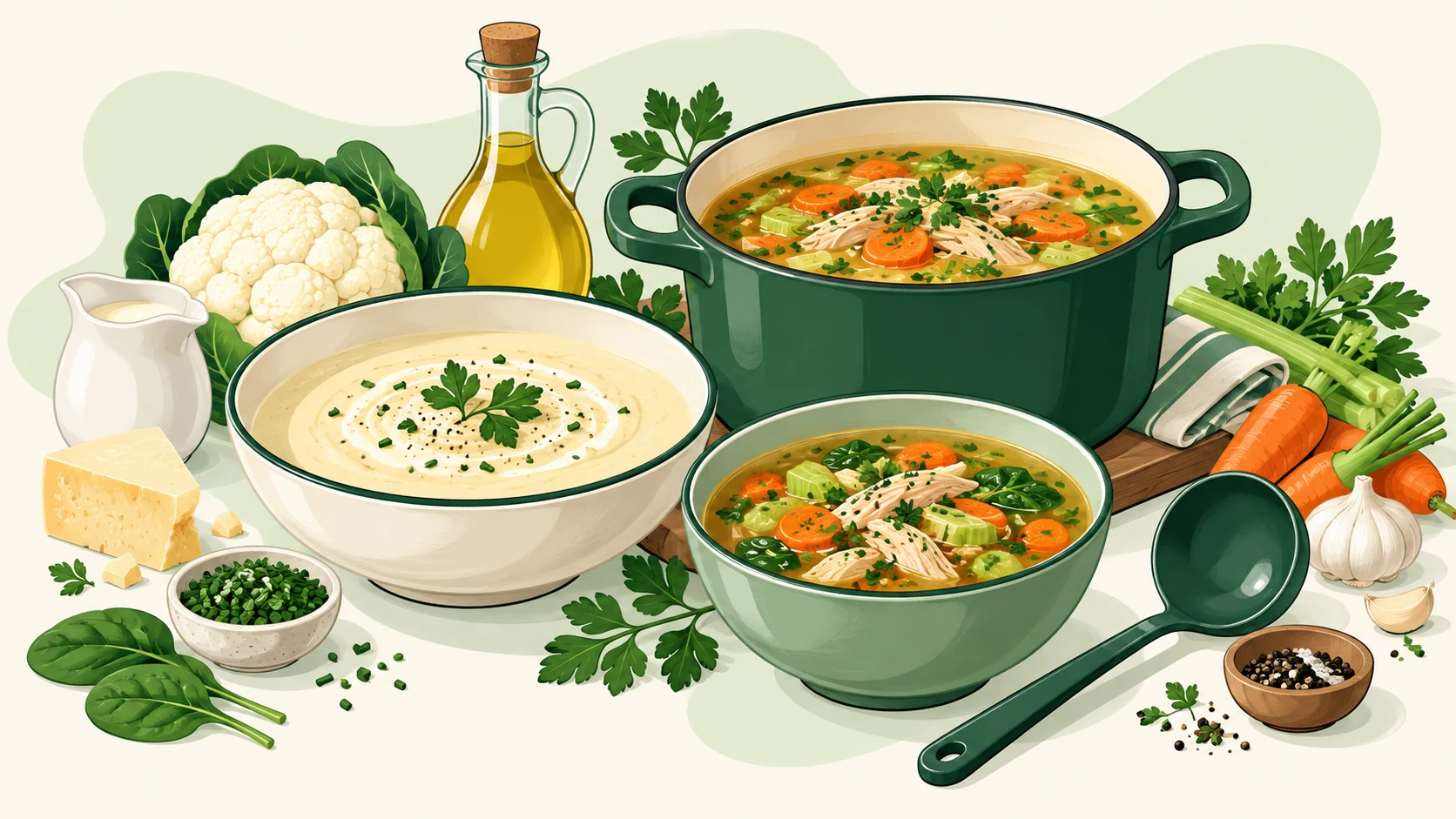 Chicken meal formats with ingredient and storage checks