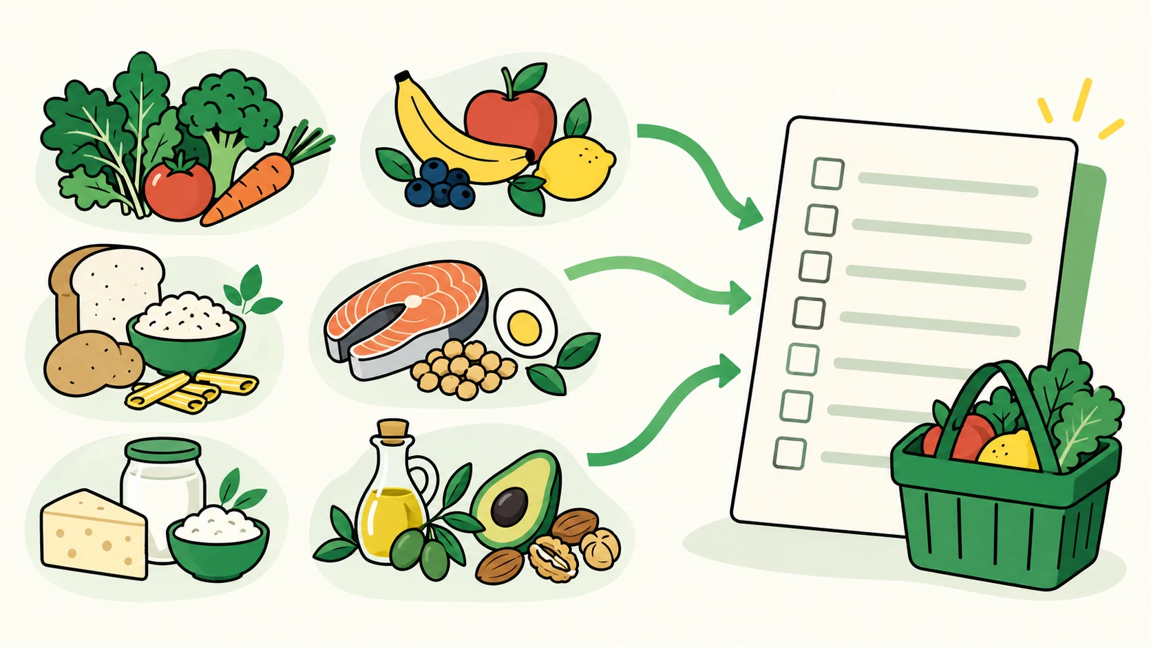 Ingredient categories becoming a user-owned shopping checklist