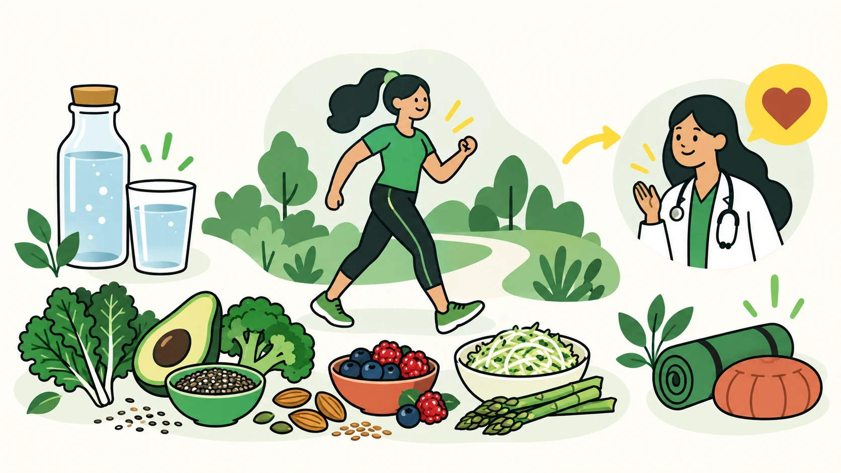 keto constipation editorial illustration