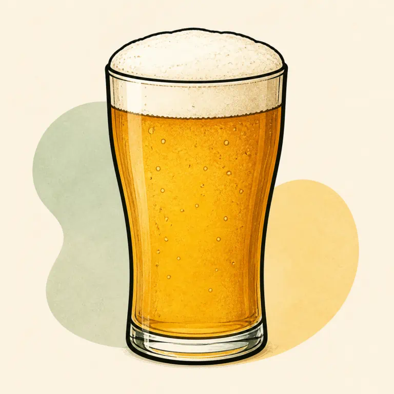 Hand-drawn editorial illustration of Beer.