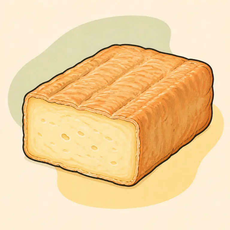 Hand-drawn editorial illustration of Cheese, Limburger.