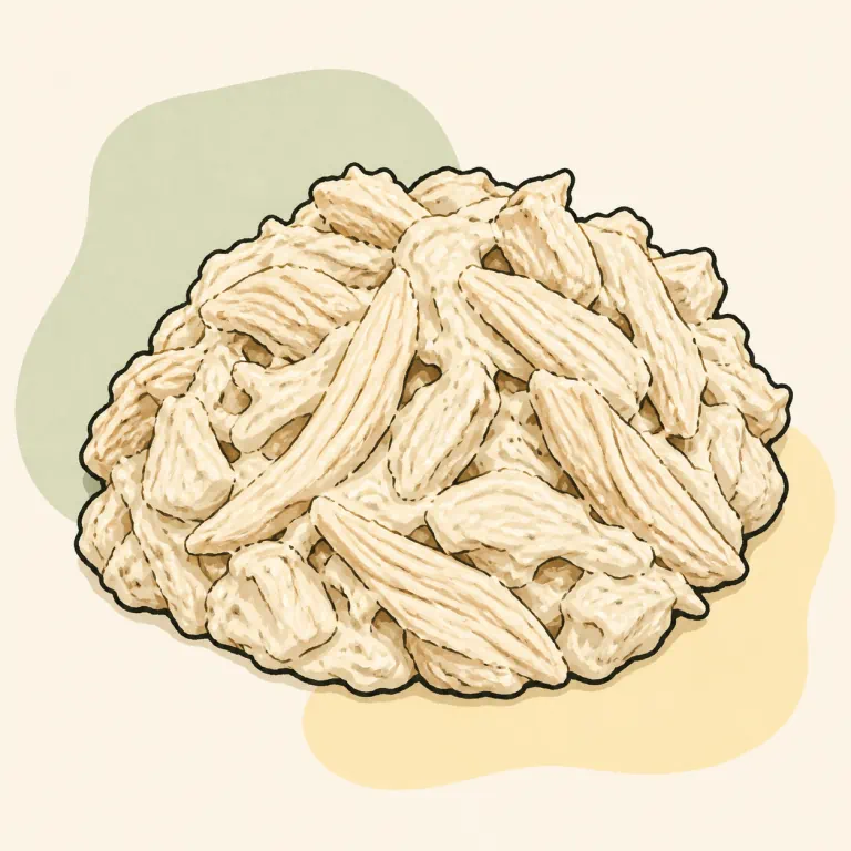 Hand-drawn editorial illustration of Chicken salad spread.