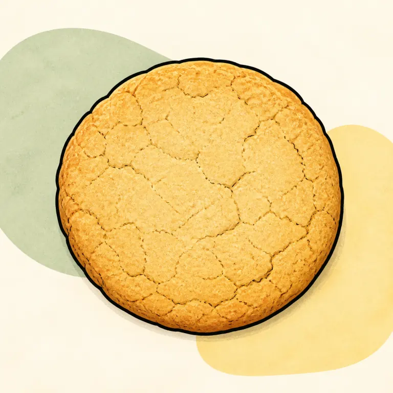 Hand-drawn editorial illustration of Cookie, sugar or plain, sugar free.