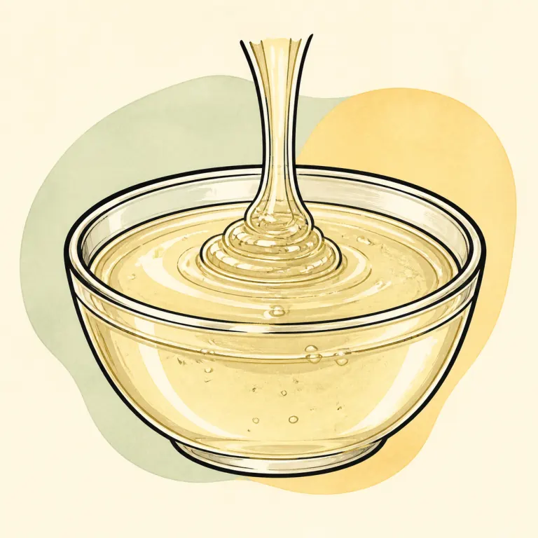 Hand-drawn editorial illustration of Corn syrup.