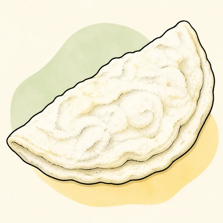Hand-drawn editorial illustration of Egg white omelet, scrambled, or fried, no added fat.