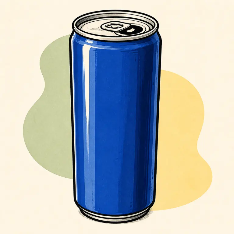Hand-drawn editorial illustration of Energy Drink.