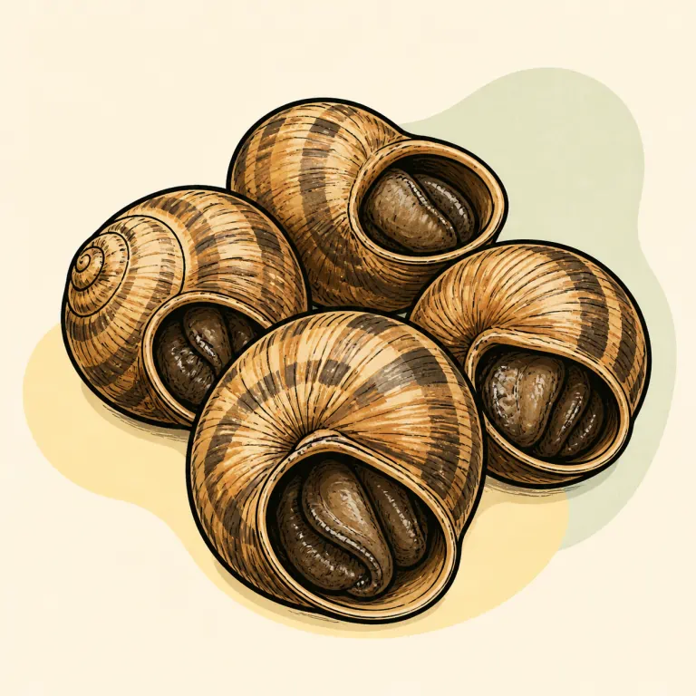 Hand-drawn editorial illustration of Escargot.