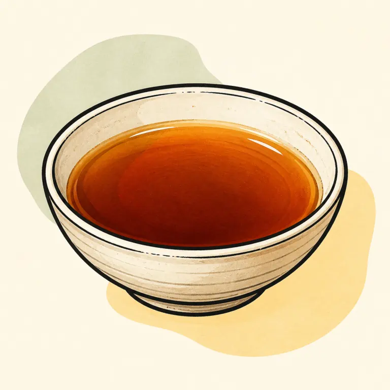 Hand-drawn editorial illustration of Fish sauce.