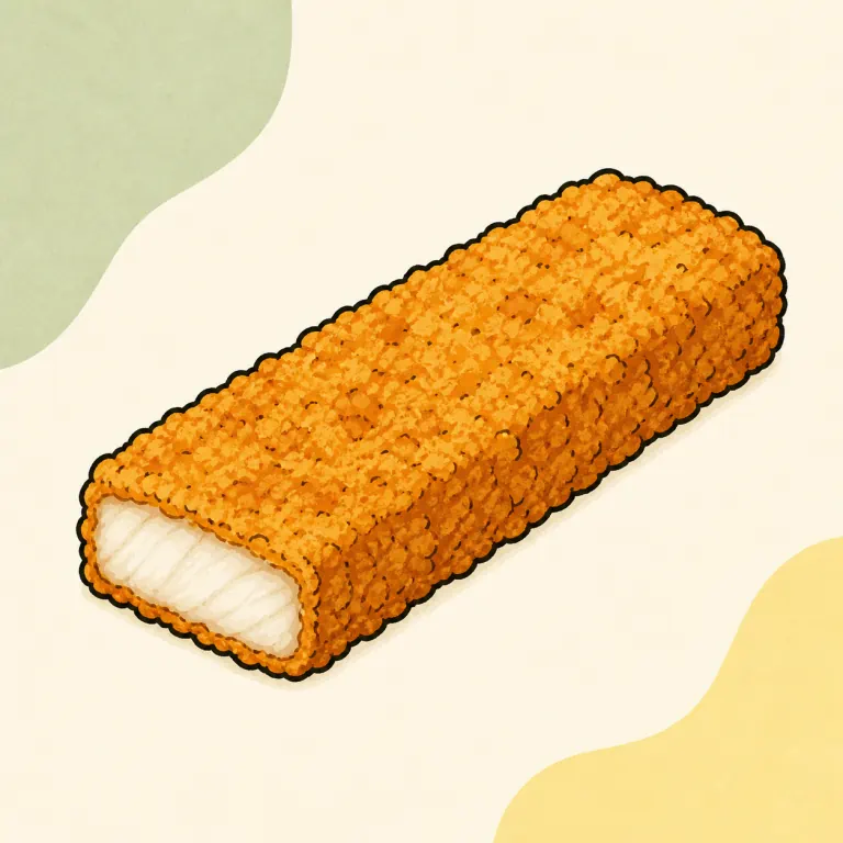Hand-drawn editorial illustration of Fish, stick.