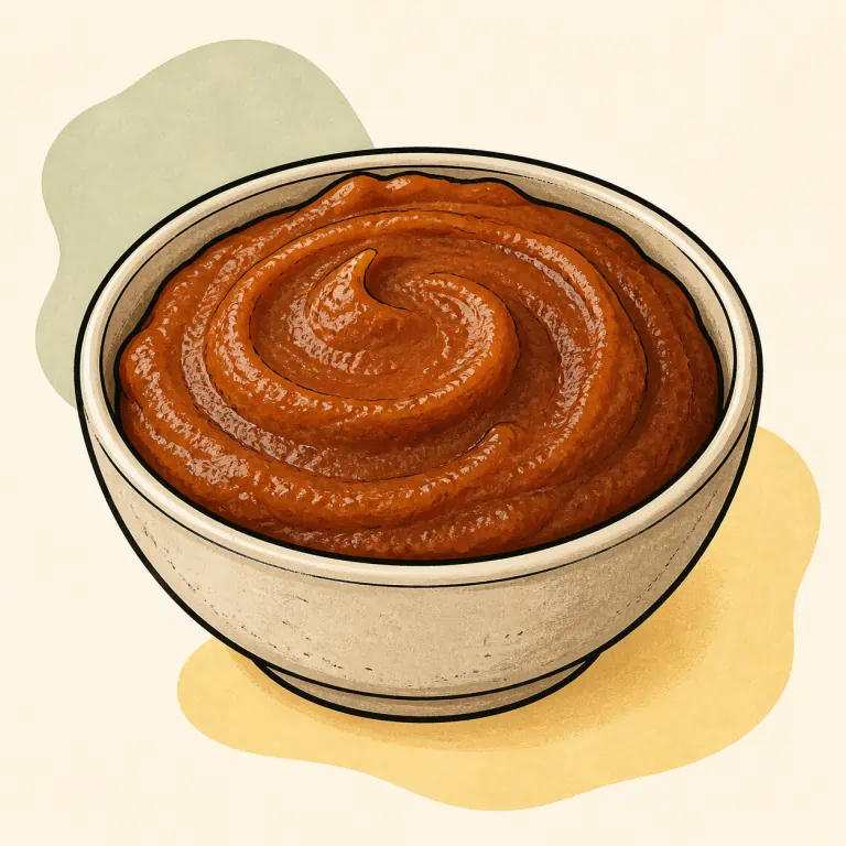 Hand-drawn editorial illustration of Fruit butter.