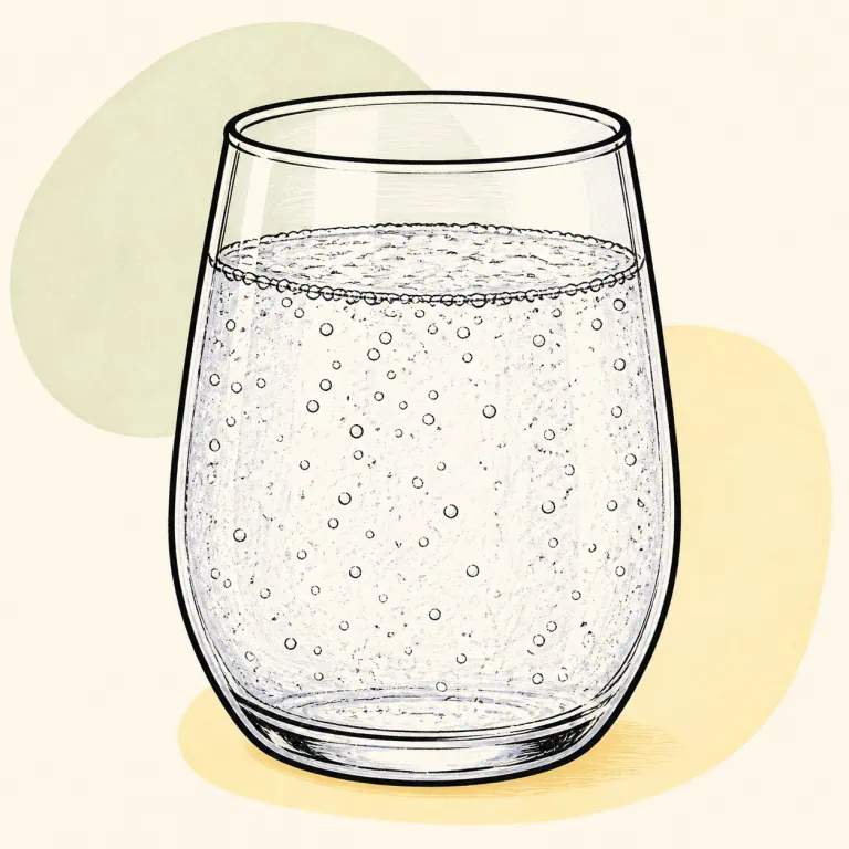 Hand-drawn editorial illustration of Hard seltzer.