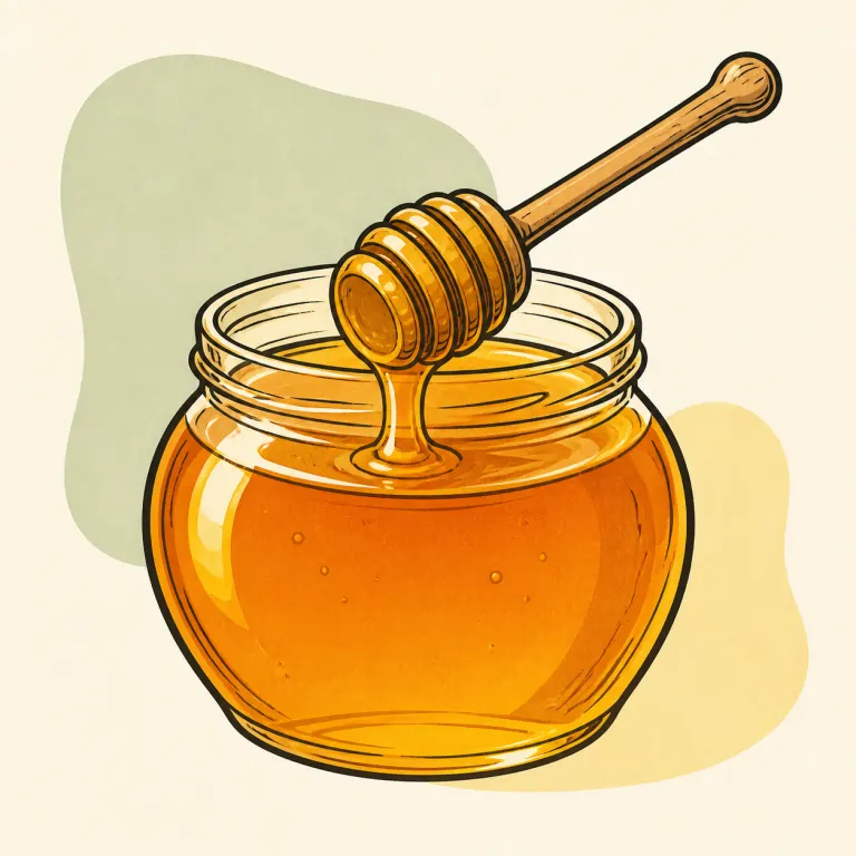 Hand-drawn editorial illustration of Honey.