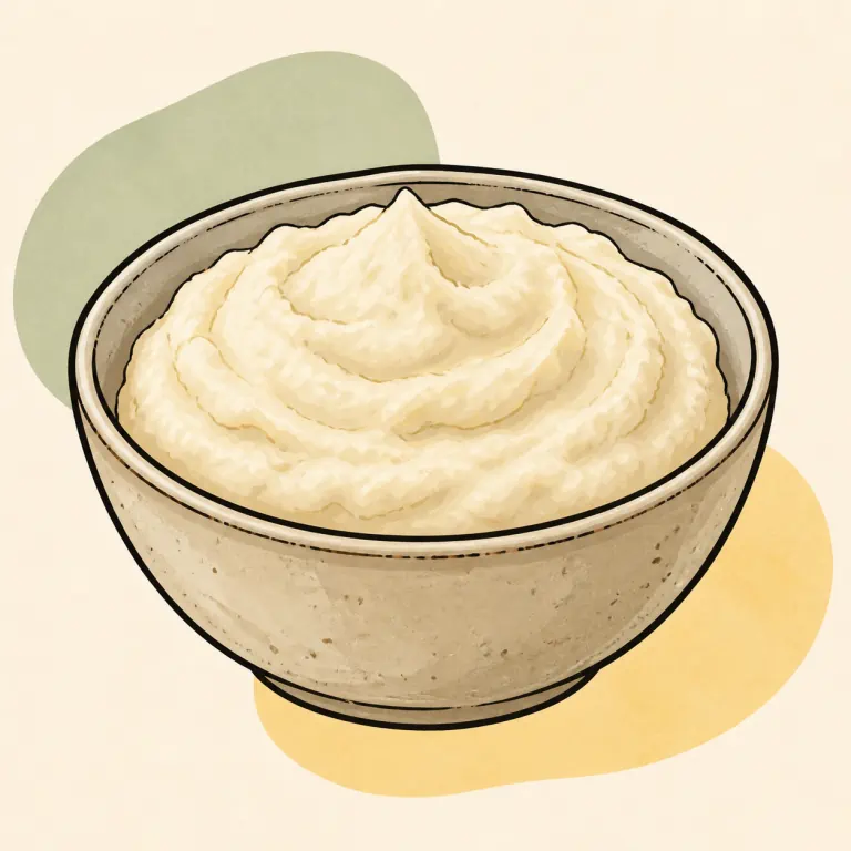 Hand-drawn editorial illustration of Horseradish sauce.