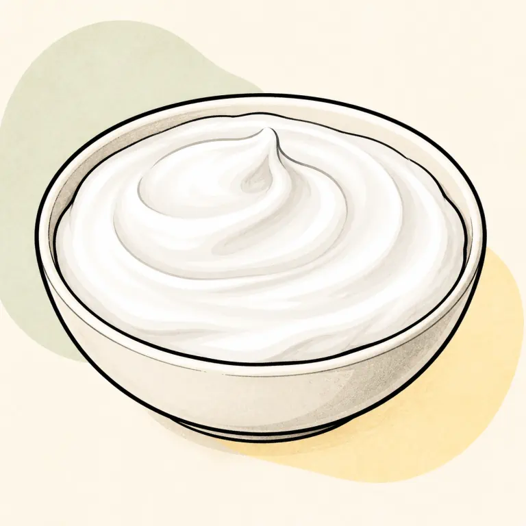 Hand-drawn editorial illustration of Icing, white.