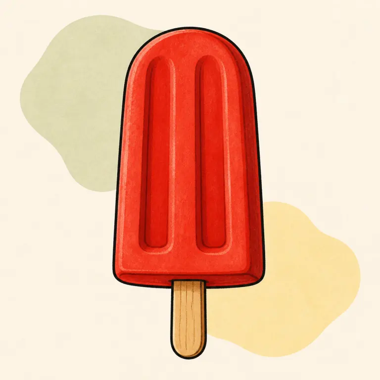 Hand-drawn editorial illustration of Popsicle.