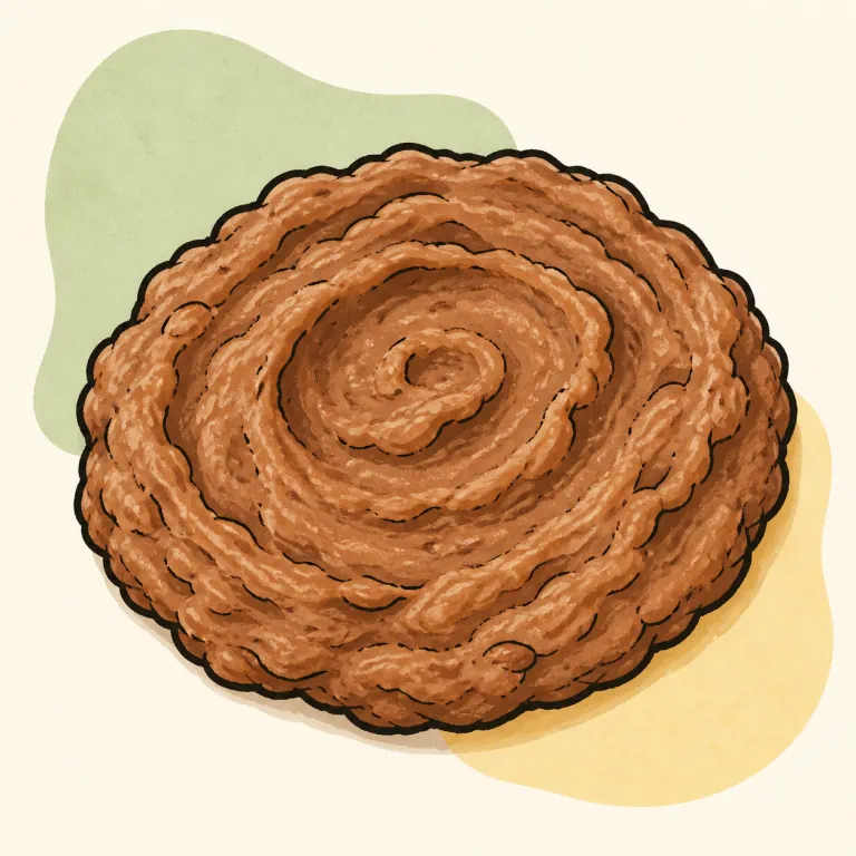 Hand-drawn editorial illustration of Refried beans.