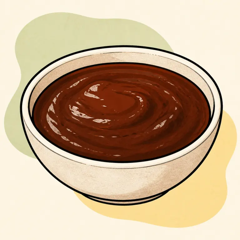 Hand-drawn editorial illustration of Steak sauce.