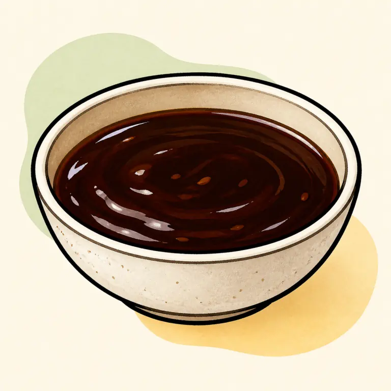 Hand-drawn editorial illustration of Teriyaki sauce.